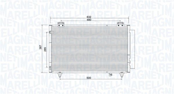 Skraplacz, klimatyzacja MAGNETI MARELLI 350203925000
