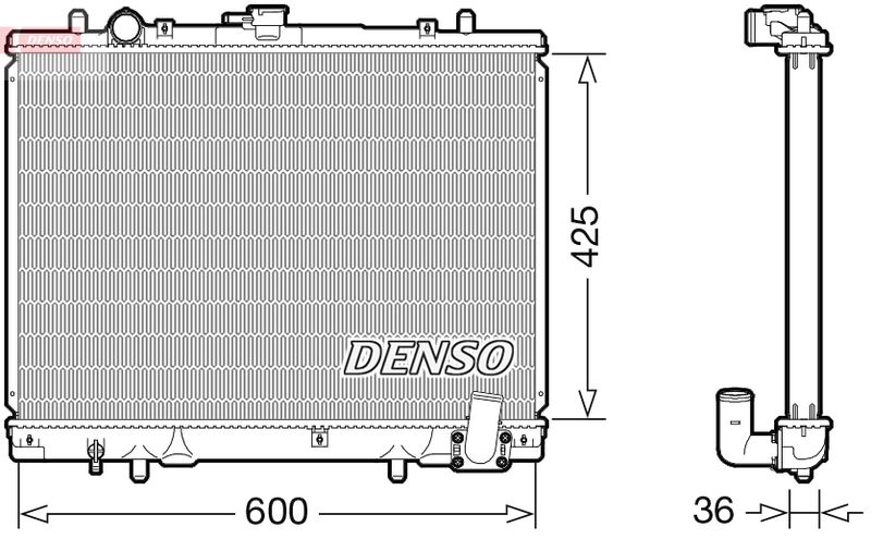 Chłodnica, układ chłodzenia silnika DENSO DRM45049