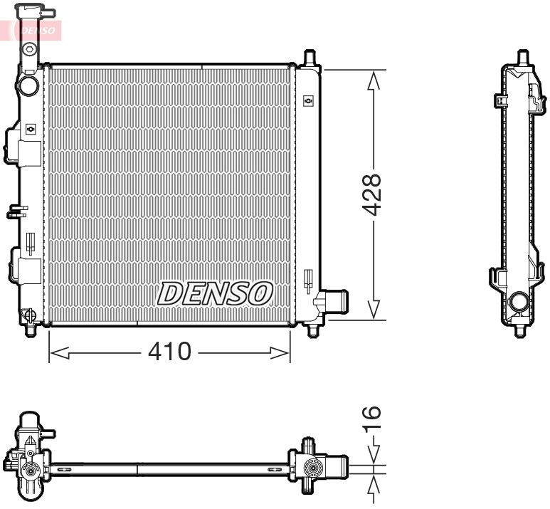 Chłodnica, układ chłodzenia silnika DENSO DRM43014