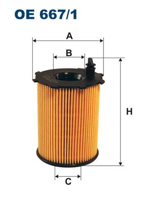 Filtr oleju FILTRON oe 667/1