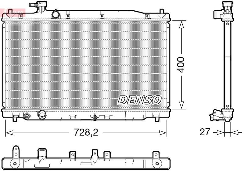 Chłodnica, układ chłodzenia silnika DENSO DRM40050