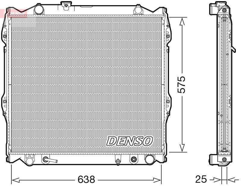 Chłodnica, układ chłodzenia silnika DENSO DRM50138