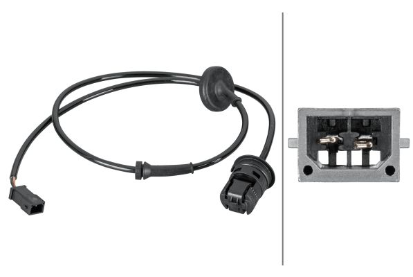 Czujnik, prędkość obrotowa koła HELLA 6pu 012 806-901