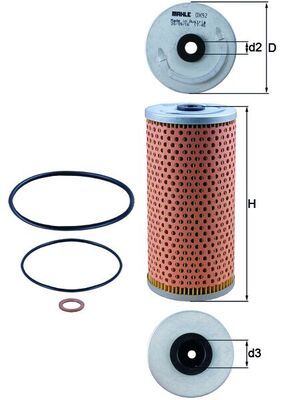 Filtr oleju MAHLE OX92D