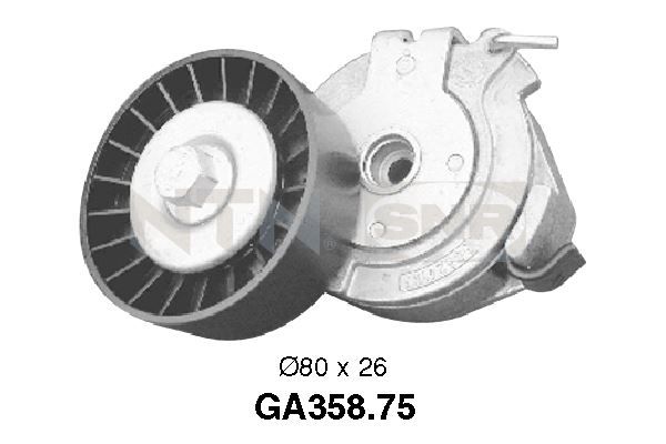 Rolka napinacza, pasek klinowy wielorowkowy SNR GA358.75