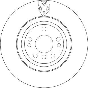 Tarcza hamulcowa TRW DF6833S