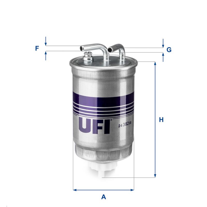 Filtr paliwa UFI 24.382.00
