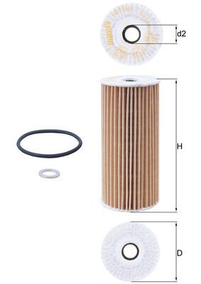 Filtr oleju KNECHT OX 1048D