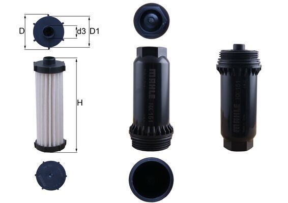 Filtr hydrauliczny, automatyczna skrzynia biegów KNECHT HX 151KIT