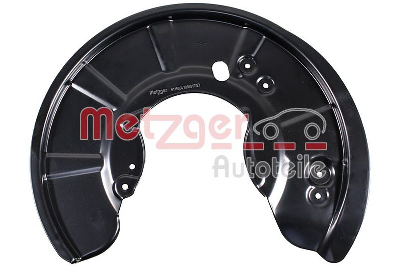 Panel rozbryzgiwujący, tarcza hamulcowa METZGER 6115554
