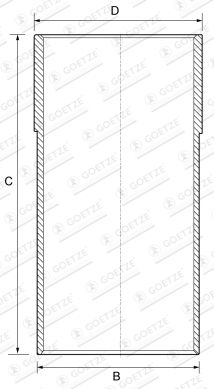 Tuleja cylindrowa Goetze Engine 14-710020-00