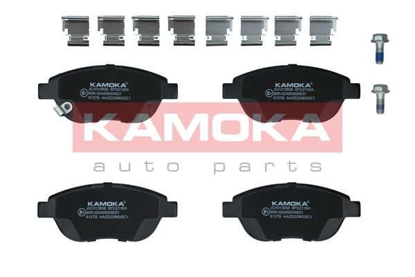 Zestaw klocków hamulcowych, hamulce tarczowe KAMOKA JQ1013838