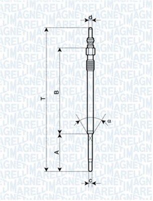 Świeca żarowa MAGNETI MARELLI 062900060304