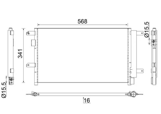 Skraplacz, klimatyzacja MAHLE AC857000S
