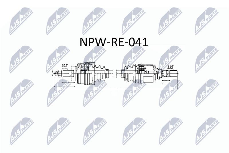 Wał napędowy NTY NPW-RE-041