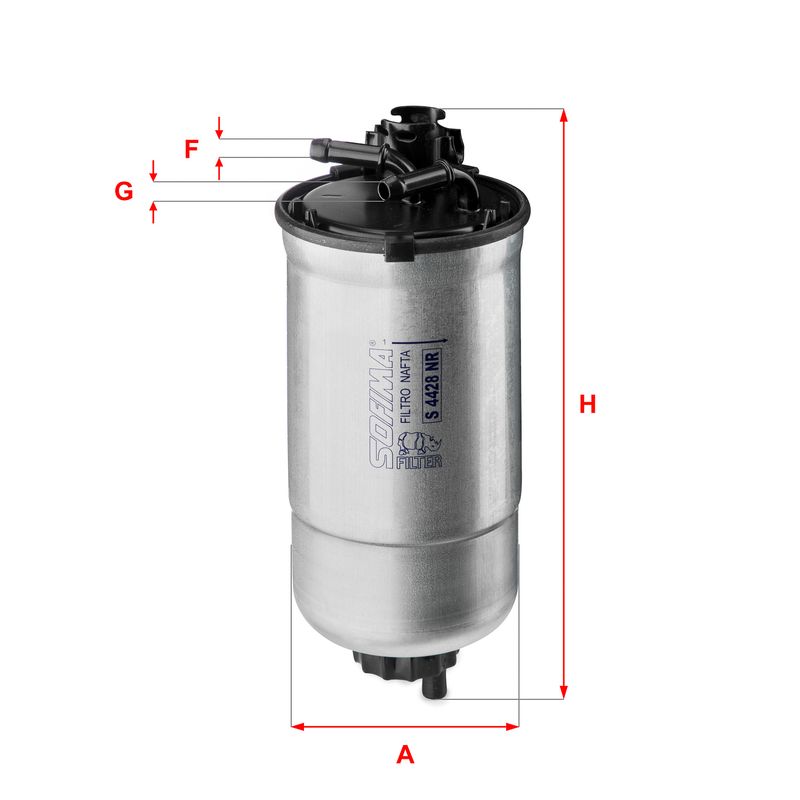 Filtr paliwa SOFIMA S 4428 NR