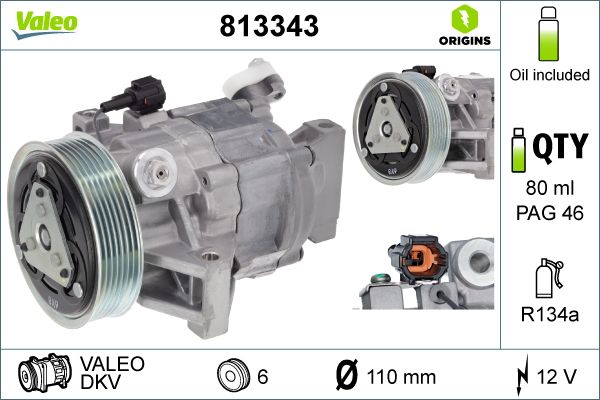 Sprężarka, klimatyzacja VALEO 813343
