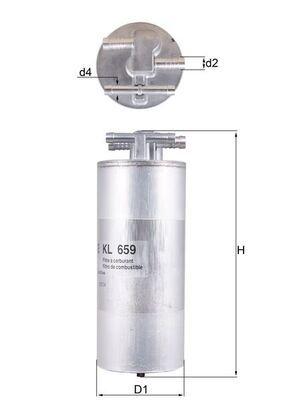Filtr paliwa KNECHT KL 659