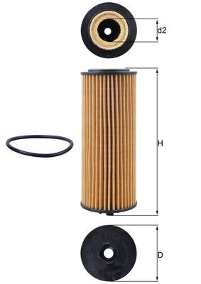 Filtr oleju MAHLE OX1162D