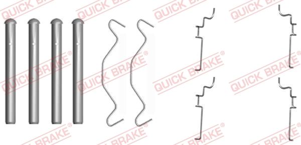 Zestaw akcesoriów, klocki hamulcowe QUICK BRAKE 109-1683