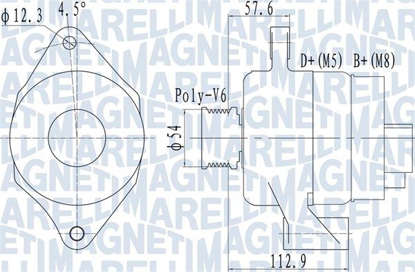 Alternator MAGNETI MARELLI 063732050010