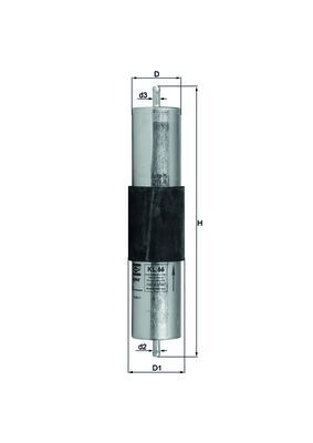 Filtr paliwa MAHLE KL66