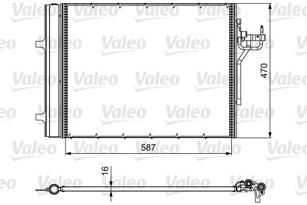 Skraplacz, klimatyzacja VALEO 814017