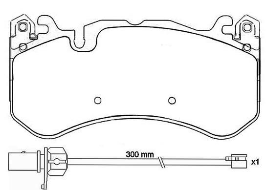 Zestaw klocków hamulcowych, hamulce tarczowe BREMBO P 50 127