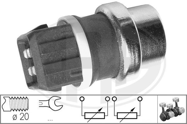 Czujnik, temperatura płynu chłodzącego ERA 330287