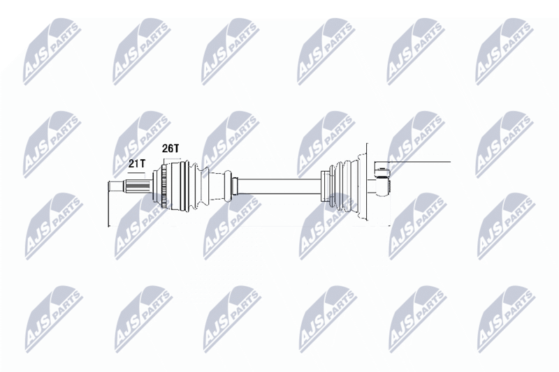 Wał napędowy NTY NPW-RE-013