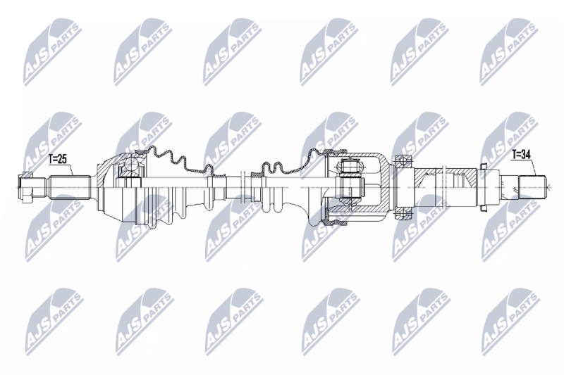 Wał napędowy NTY NPW-FR-105