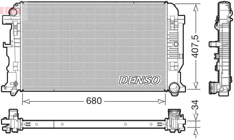 Chłodnica, układ chłodzenia silnika DENSO DRM32053
