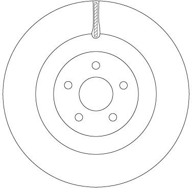 Tarcza hamulcowa TRW DF6871