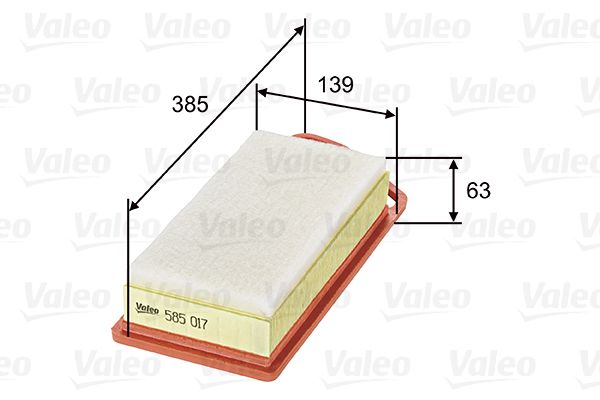 Filtr powietrza VALEO 585017