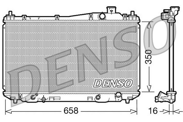 Chłodnica, układ chłodzenia silnika DENSO DRM40008