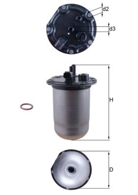 Filtr paliwa MAHLE KL1132D