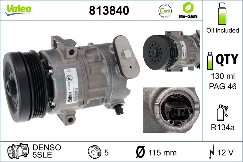 Sprężarka, klimatyzacja VALEO 813840