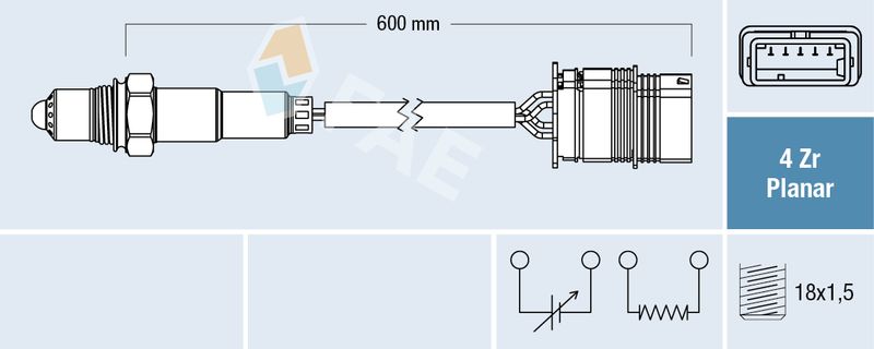 Sonda lambda FAE 77761