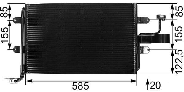 Skraplacz, klimatyzacja MAHLE AC326000S