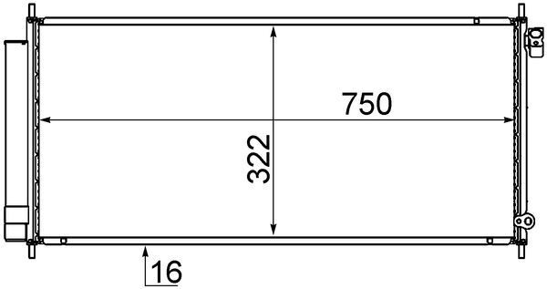 Skraplacz, klimatyzacja MAHLE AC717000S