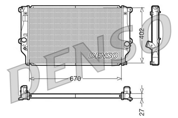 Chłodnica, układ chłodzenia silnika DENSO DRM50025
