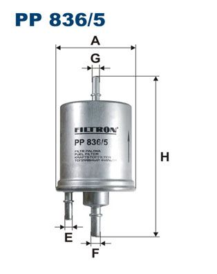 Filtr paliwa FILTRON pp 836/5