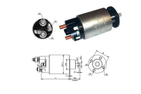 Włącznik elektromagnetyczny, rozrusznik ERA ZM3993