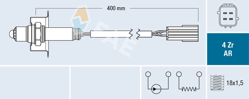 Sonda lambda FAE 75613