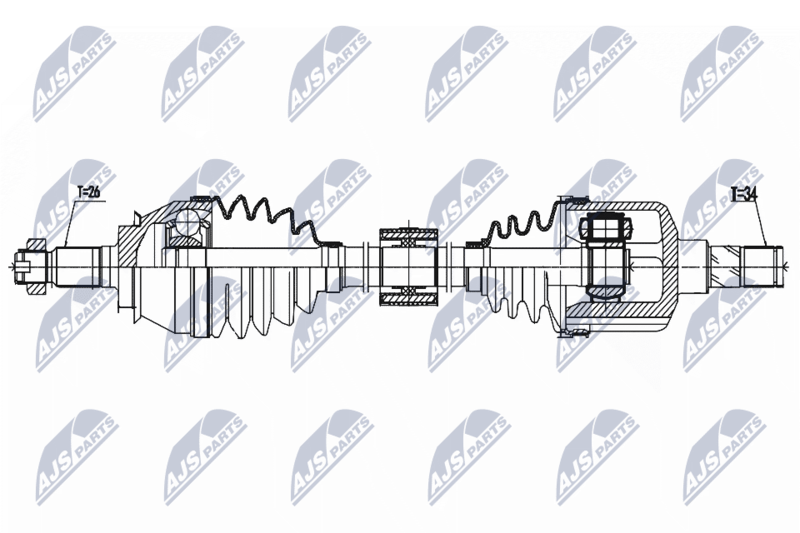 Wał napędowy NTY NPW-BM-157