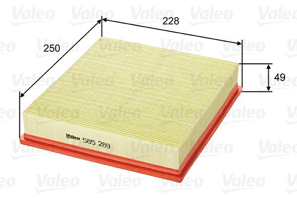 Filtr powietrza VALEO 585289