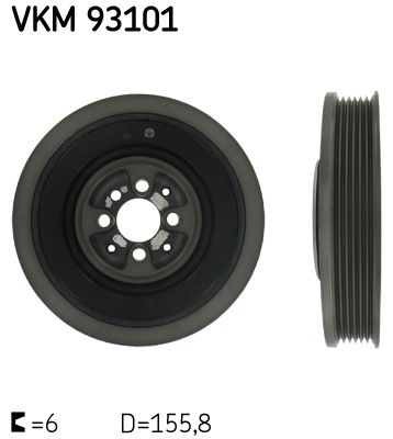 Koło pasowe, wał korbowy SKF VKM93101
