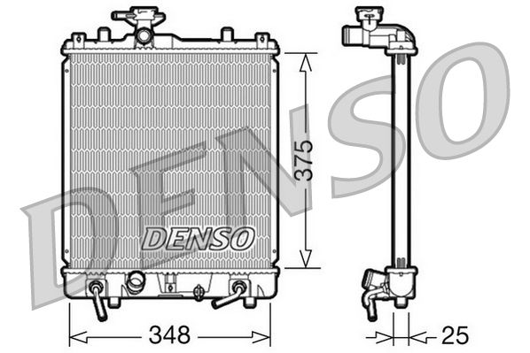 Chłodnica, układ chłodzenia silnika DENSO DRM47009