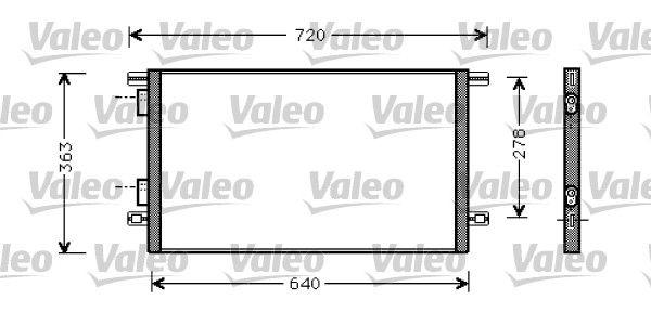 Skraplacz, klimatyzacja VALEO 818008