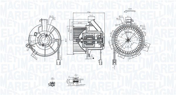 Wentylator wewnętrzny MAGNETI MARELLI 069412290010